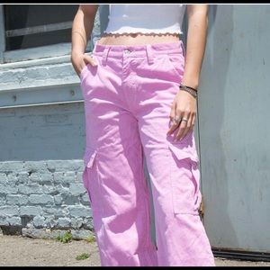 Brandy Melville J Gala Pink Cargo Pants